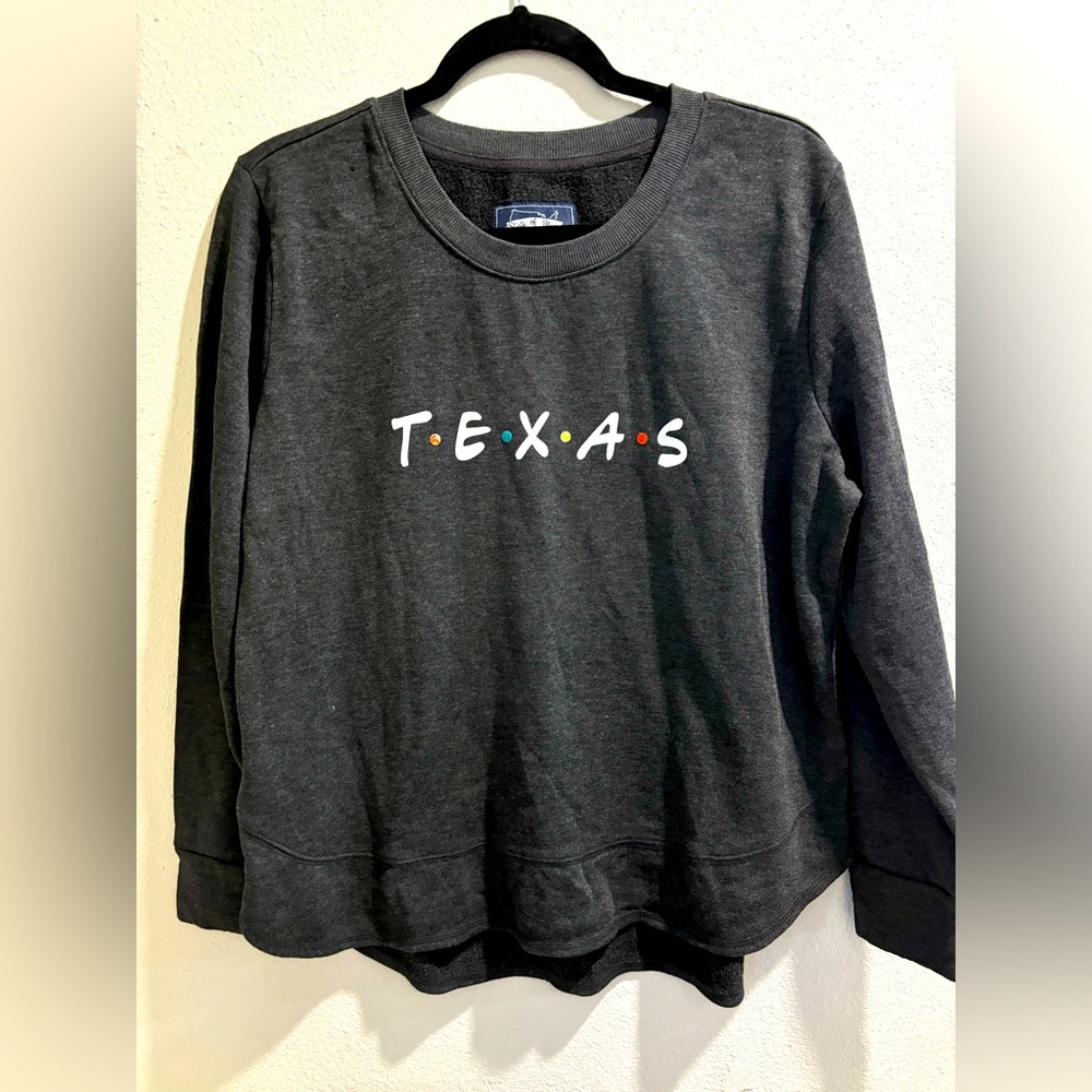 State Of Mind Sweater | T•E•X•A•S | Friends Theme | size L